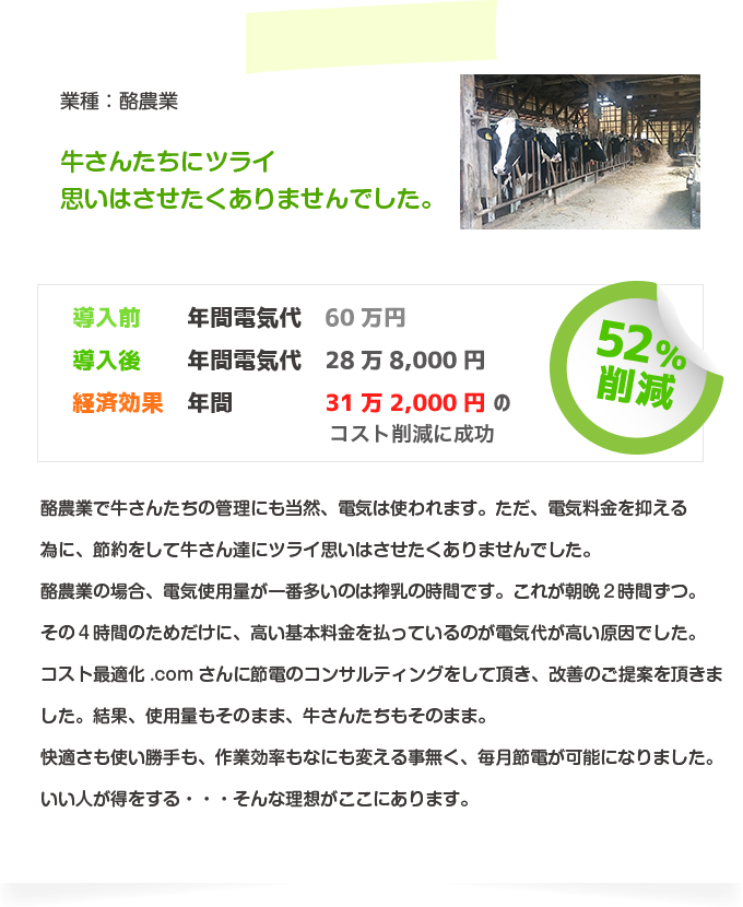 導入された酪農業者様の声